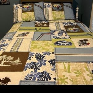 Pottery Barn Surf Quilt Queen